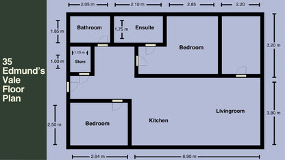 35 Edmunds Vale 2 Bed 2 Bath ｜全新装修现代河景公寓｜两居两卫｜步行可达杜伦大学商学院